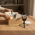 Personalized unboxing video add-on showing Lana curating and packing your gift box