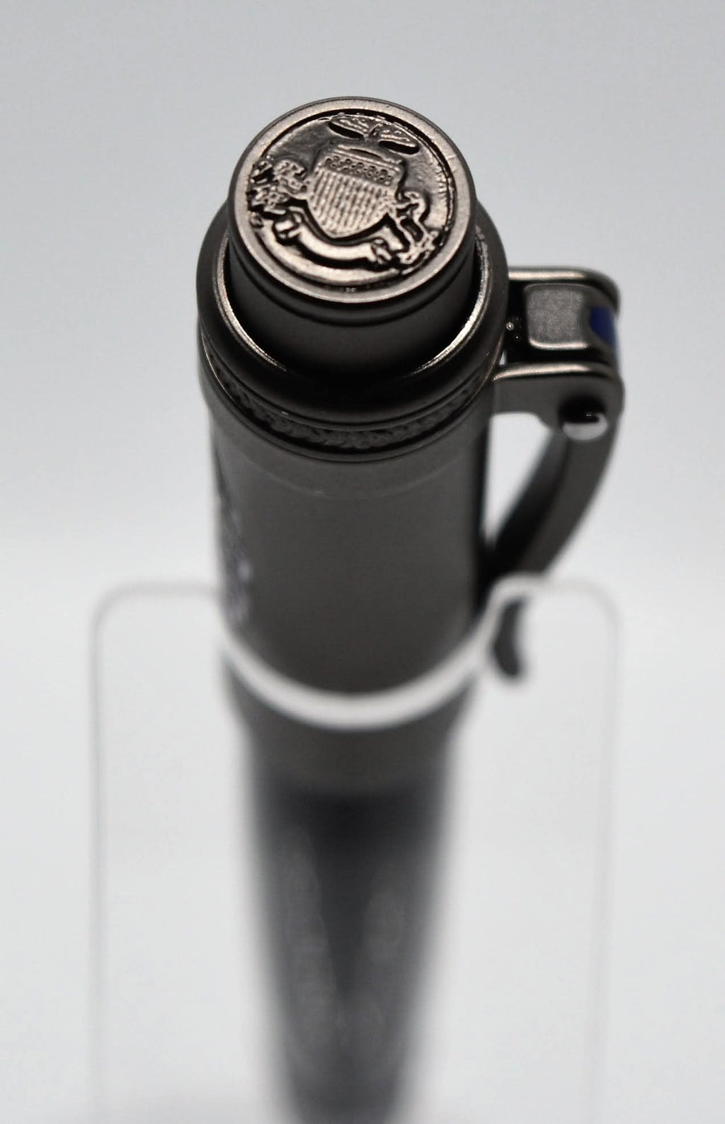 Hand-turned artisan pen in unique pattern, one-of-a-kind gift for writers and executives