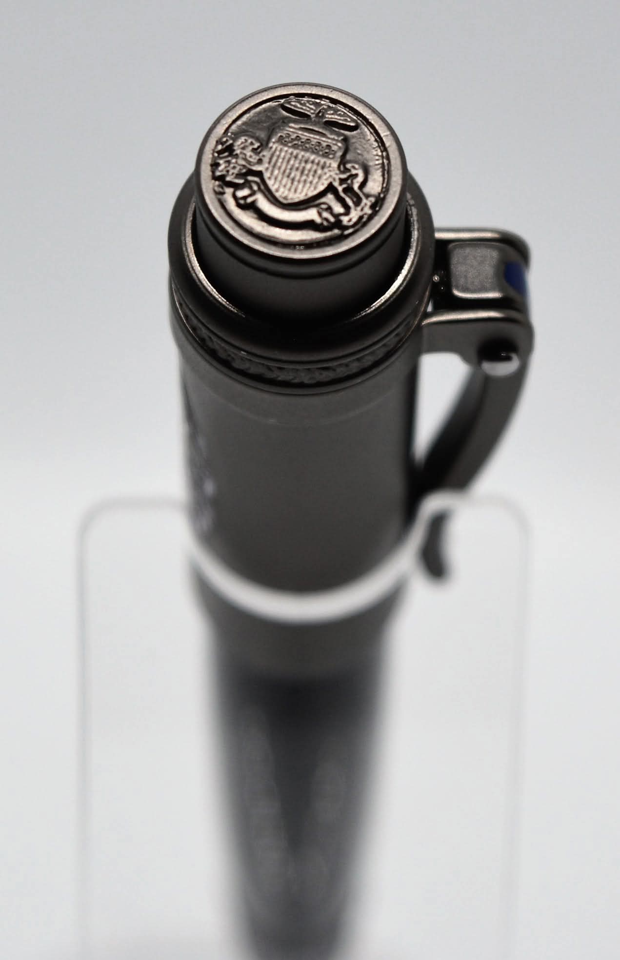 Hand-turned artisan pen in unique pattern, one-of-a-kind gift for writers and executives