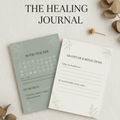 Printable therapy journal PDF with mood tracking, CBT thought records, and gratitude pages, instant download